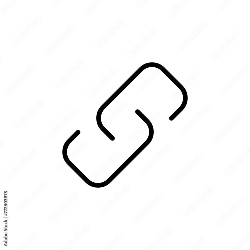 External link symbol icon vector. Link icon isolated on white background. Link vector icon. Hyperlink chain symbol External link symbol icon vector. Link icon isolated on white background. Link vector icon. Hyperlink chain symbol