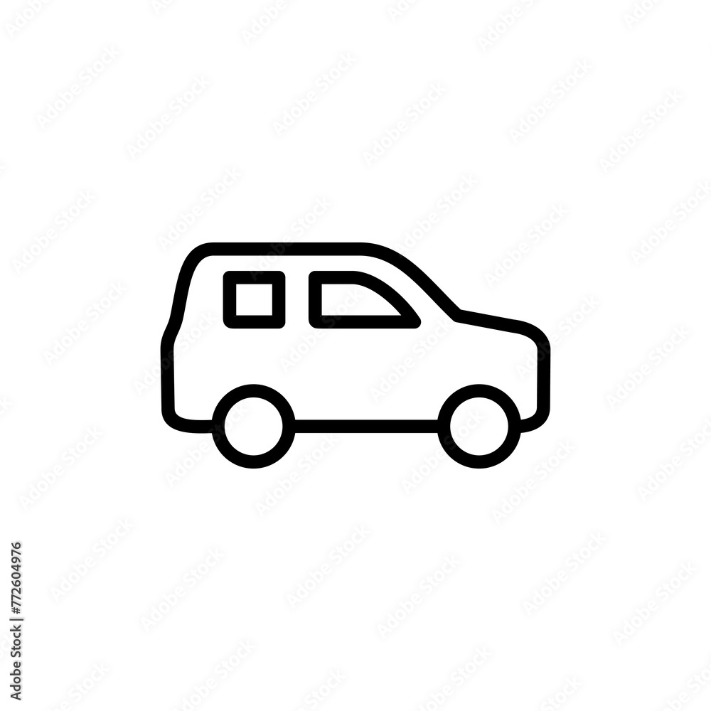 Car icon vector isolated on white background. Car icon vector.