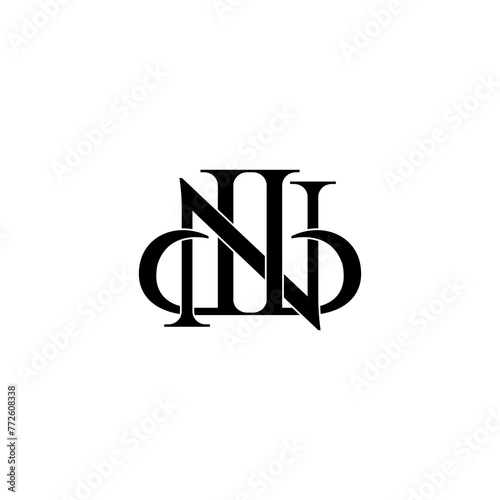 dnb initial letter monogram logo design