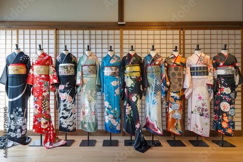 Harmony of Tradition and Diversity: Styles of Kimonos in Vivid Display