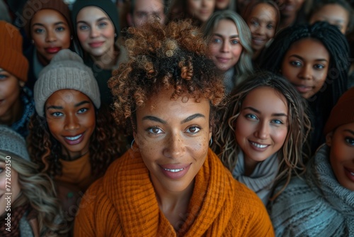 Multicultural female faces: Diversity in ethnicity and generations