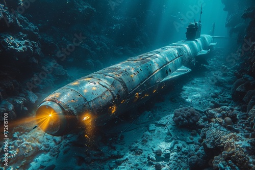 Underwater military vessels: Submarine photography