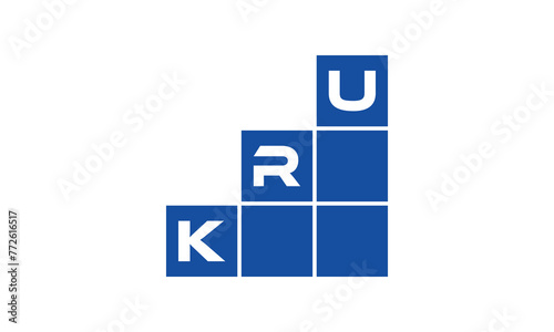 KRU initial letter financial logo design vector template. economics, growth, meter, range, profit, loan, graph, finance, benefits, economic, increase, arrow up, grade, grew up, topper, company, scale photo