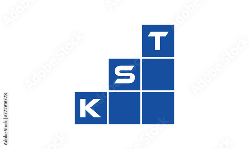 KST initial letter financial logo design vector template. economics, growth, meter, range, profit, loan, graph, finance, benefits, economic, increase, arrow up, grade, grew up, topper, company, scale