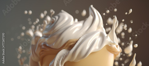 splash wave of vanilla chocolate milk ice cream 57