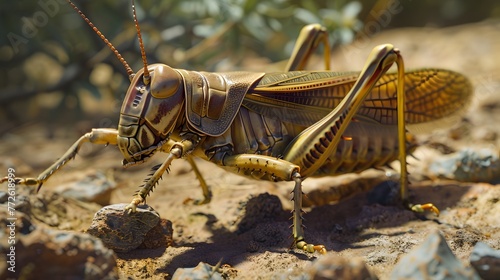 Schistocerca gregaria - the desert locust  photo