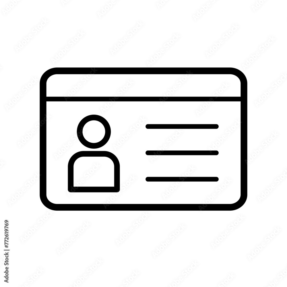 ID card icon ID card icon