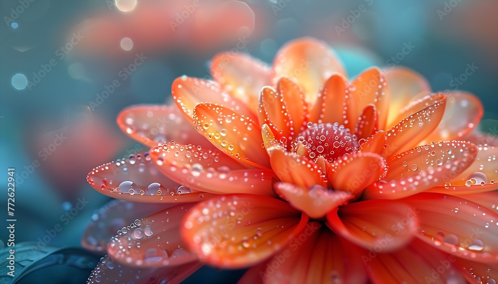 Fototapeta premium macro close-up photography of vibrant color flower as a creative abstract background, cinematic