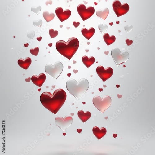 Symphony of Hearts  White-Red Dance of Emotions dance  hearts  white  red  emotions  passion  love energy  music  harmony