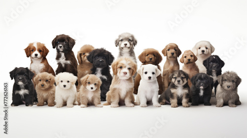 group of dog puppies © qaiser