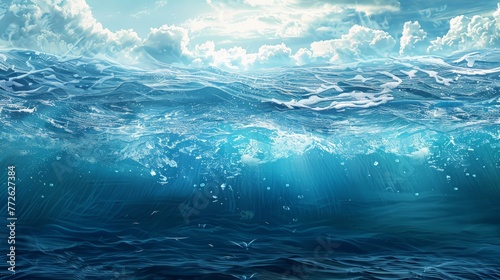 tło woda oceanu