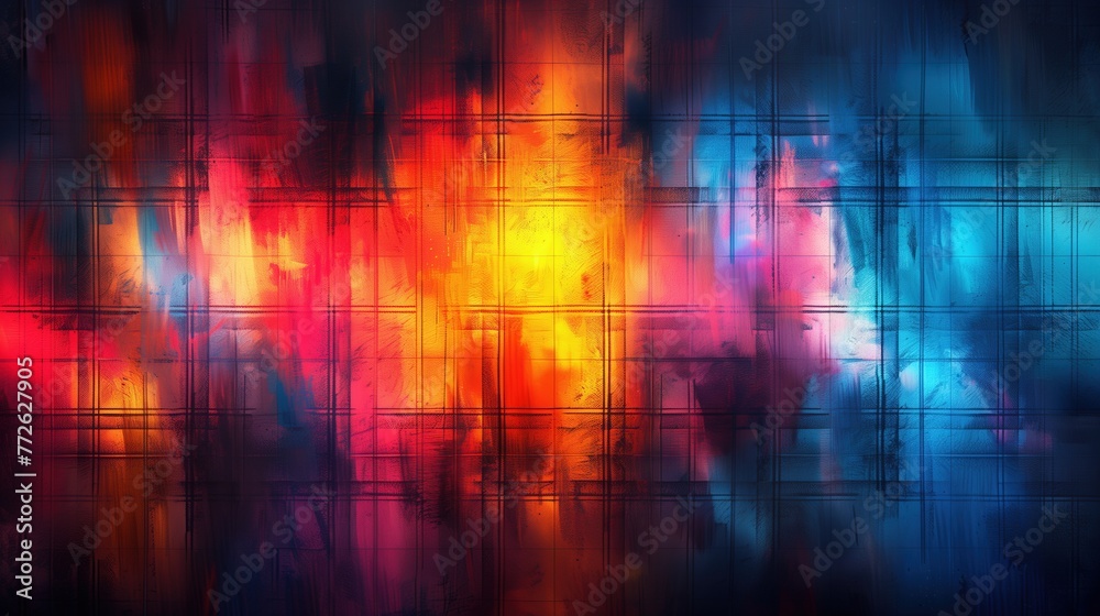 Rainbow Grunge Colored Background Wallpaper