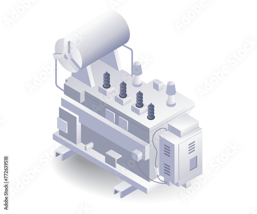 Large transformer electric distribution