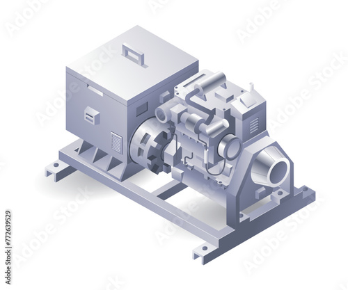 Large hvac cooled water industrial machine system