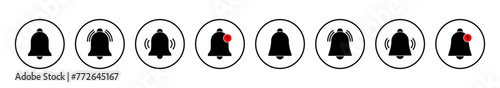 Bell Icon vector illustration. Notification sign and symbol for web site design