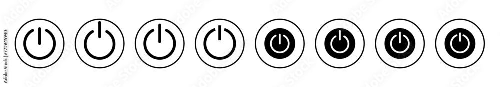 Power icon vector illustration. Power Switch sign and symbol. Electric power Power icon vector illustration. Power Switch sign and symbol. Electric power