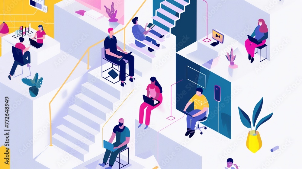 Accessibility Compliance Strategies, accessibility compliance strategies in web governance with an image showing designers and developers incorporating inclusive design principles, AI.  -