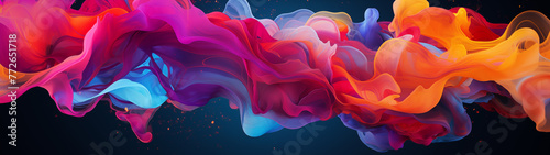 Colorful Smoke-like Fluid Abstract Wallpaper