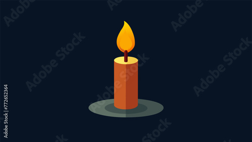 A candle burning brightly in the darkness representing the emotional stability and resilience that helps one navigate through lifes lows.
