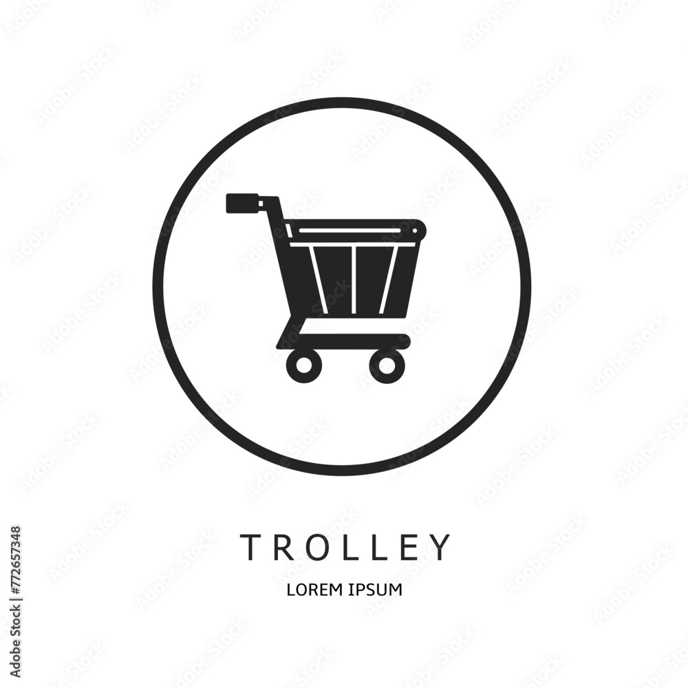 Logo vector design for business. Trolley logos. Logo vector design for business. Trolley logos.