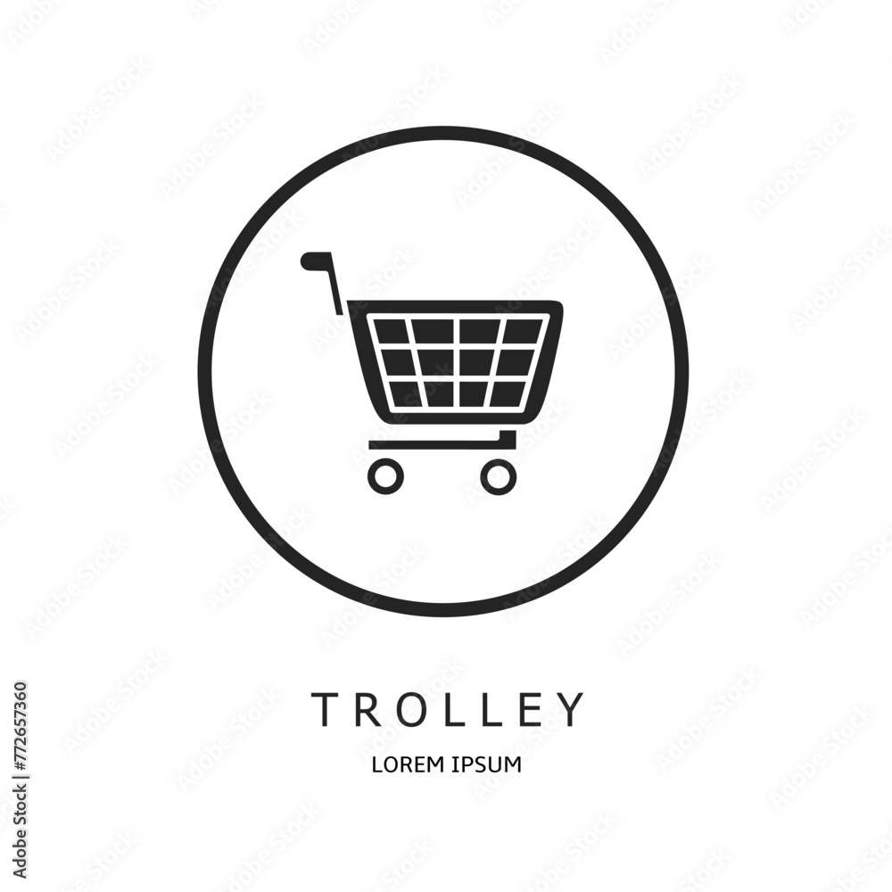 Logo vector design for business. Trolley logos. Logo vector design for business. Trolley logos.