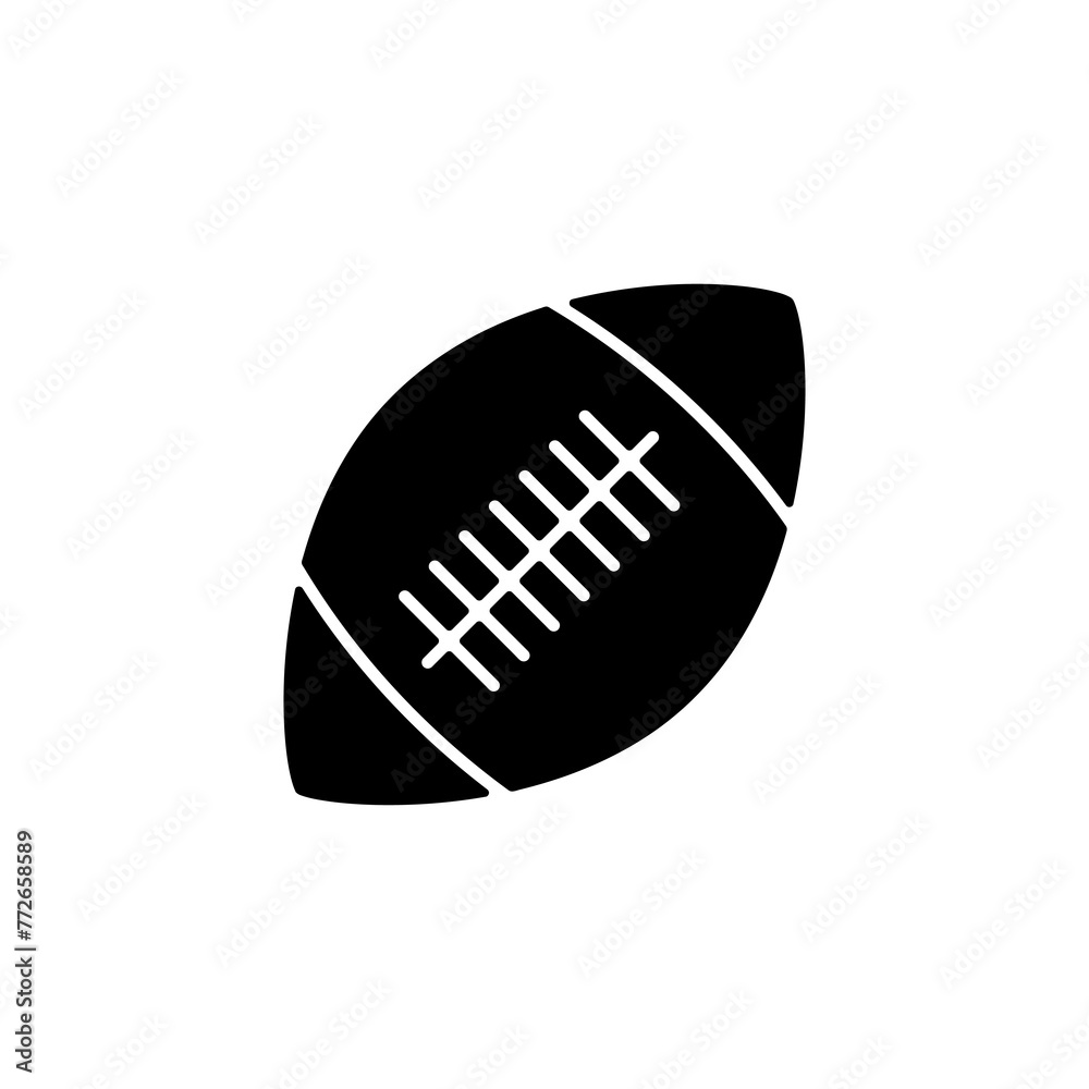 American football icon.vector black flat trendy style illustration on white background..eps American football icon.vector black flat trendy style illustration on white background..eps