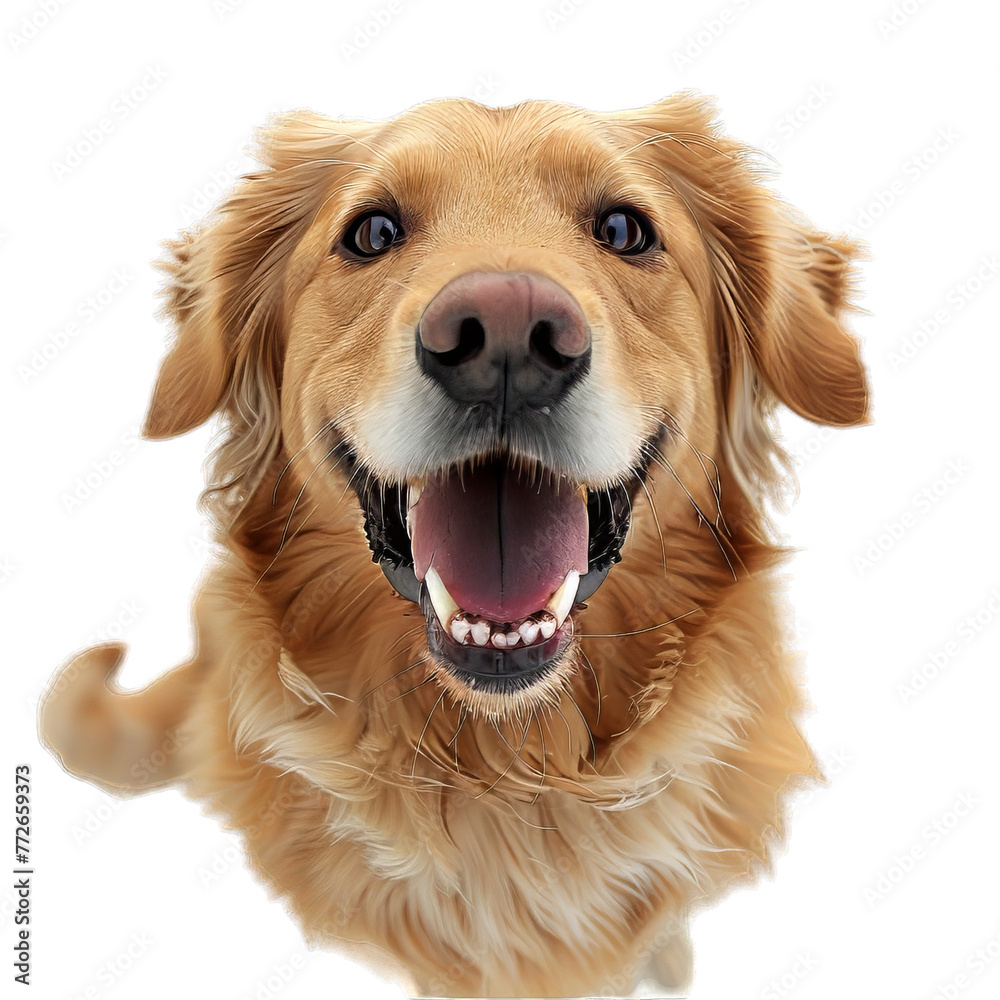 Front View Dog Isolated Front View Dog Isolated