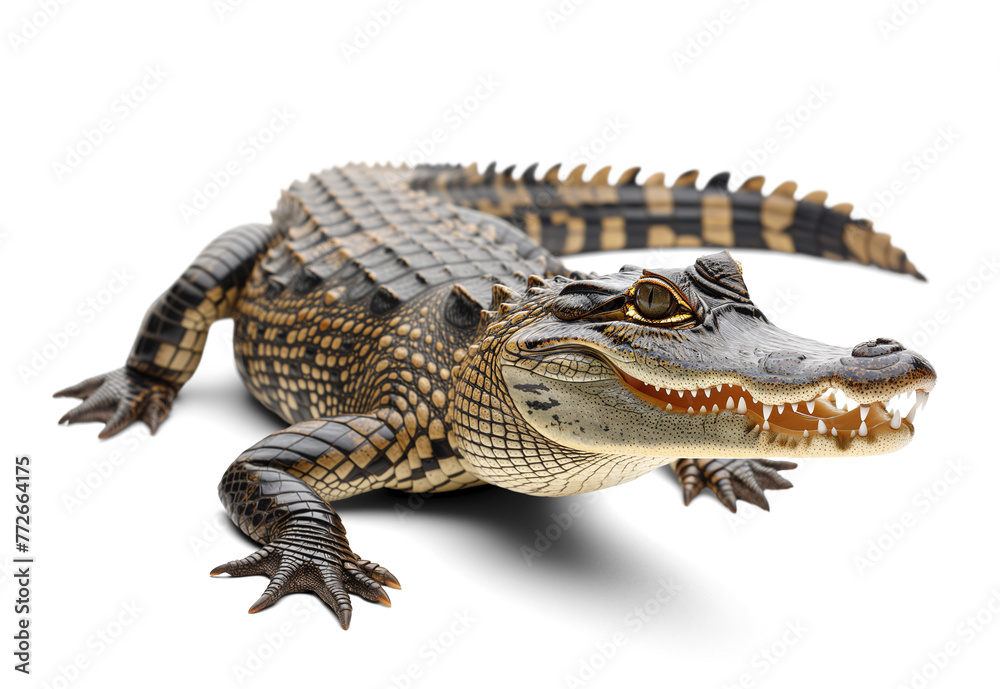 Fototapeta premium Crocodile isolated on transparent background