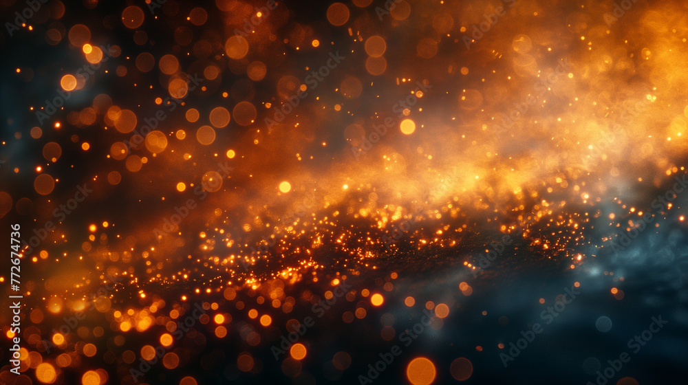 Fototapeta premium sparks background with bokeh lights