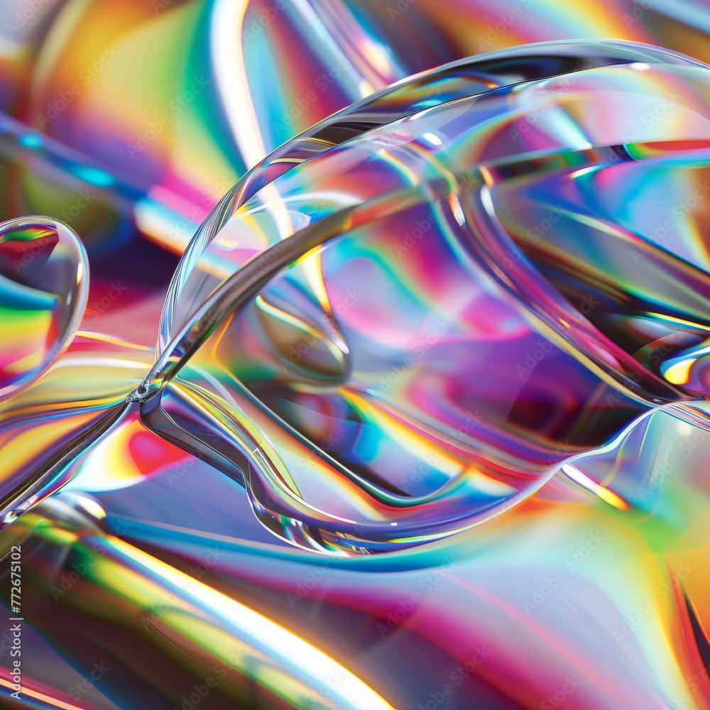 A captivating display of prismatic colors on a liquid surface, super realistic A captivating display of prismatic colors on a liquid surface, super realistic