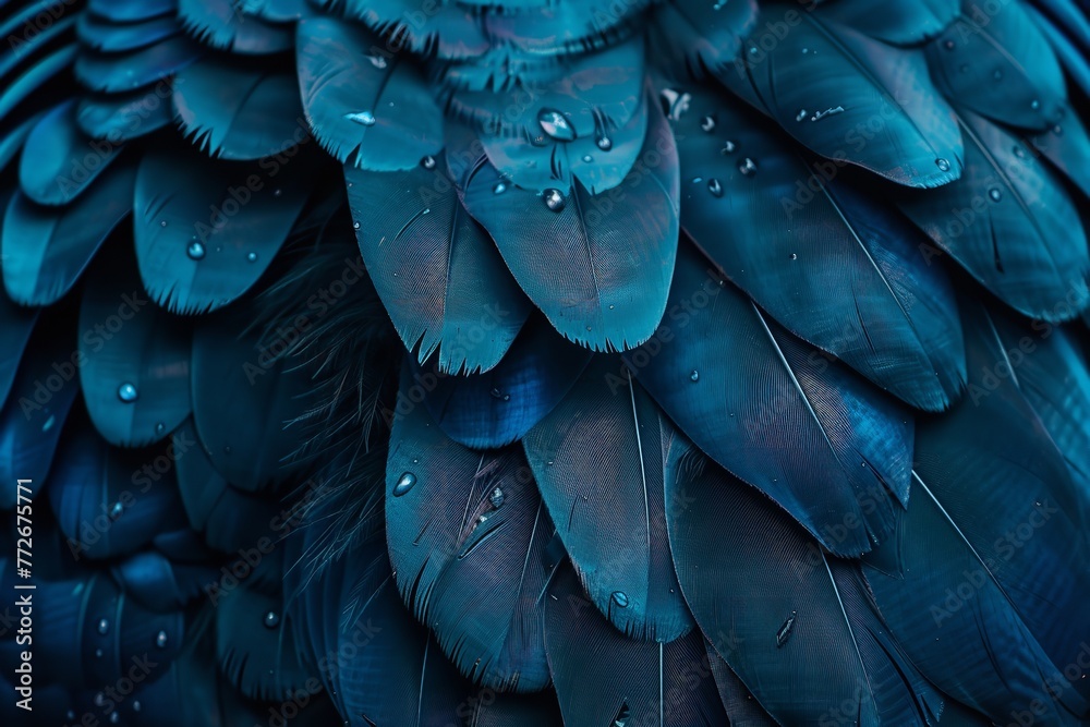 Bird animal texture design round pigeon crow cygnet. Generative Ai - obrazy, fototapety, plakaty 