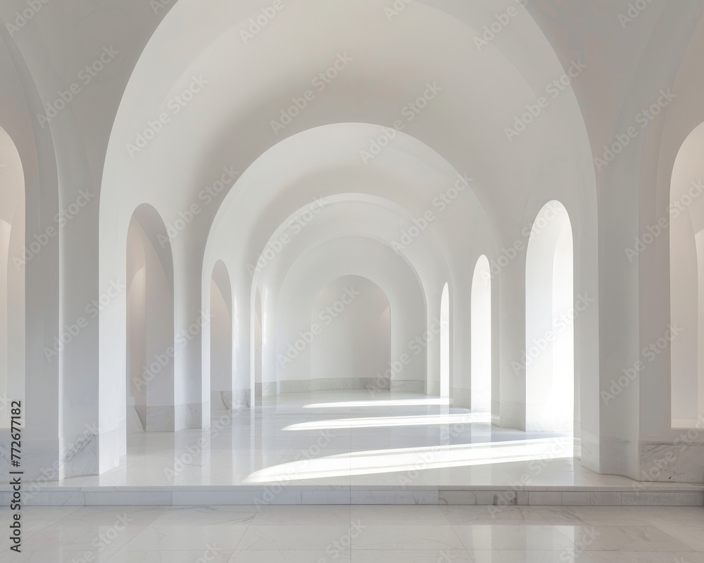 Sanctuary interior with minimalist marble columns a haven of peace Sanctuary interior with minimalist marble columns a haven of peace