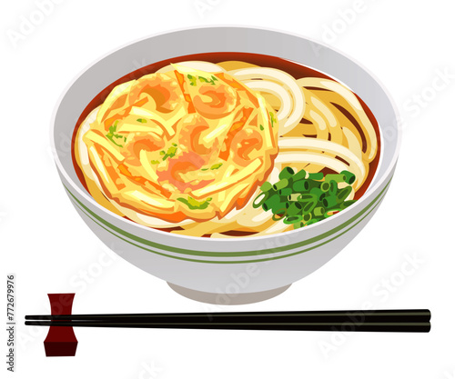 かき揚げうどん