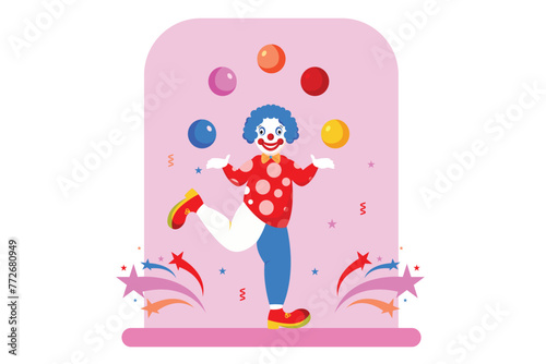 April Fools Flat Design Illustration