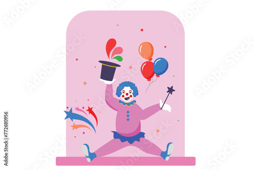 April Fools Flat Design Illustration