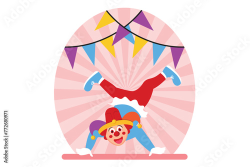 April Fools Flat Design Illustration