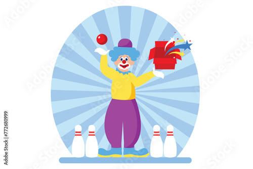 April Fools Flat Design Illustration