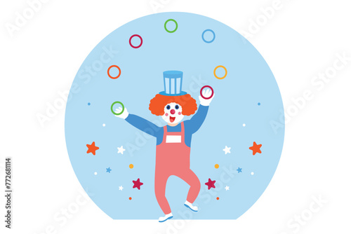 April Fools Flat Design Illustration