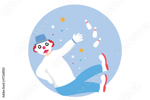 April Fools Flat Design Illustration