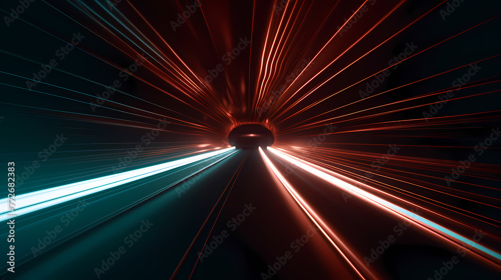 Tunnel velocity motion light path Tunnel velocity motion light path