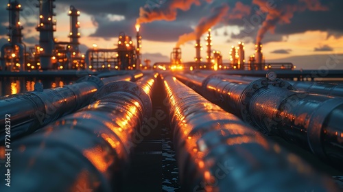 Refinery pipelines intertwining with the principles of eco-health