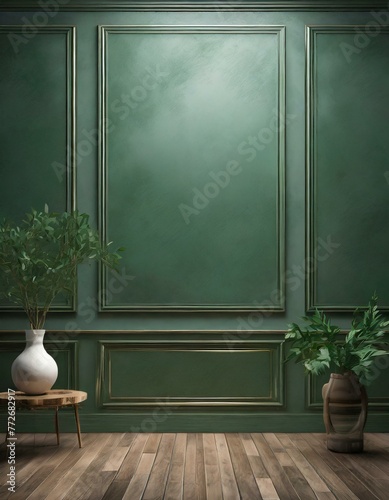 Green classic wall