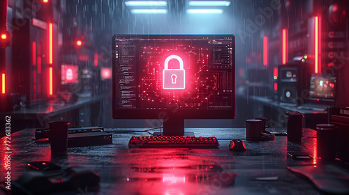 Cybersecurity - computer - anti-hacking - lock - data breach - computer science - white hat - black hat - cyber crime - ransomware - identity theft 