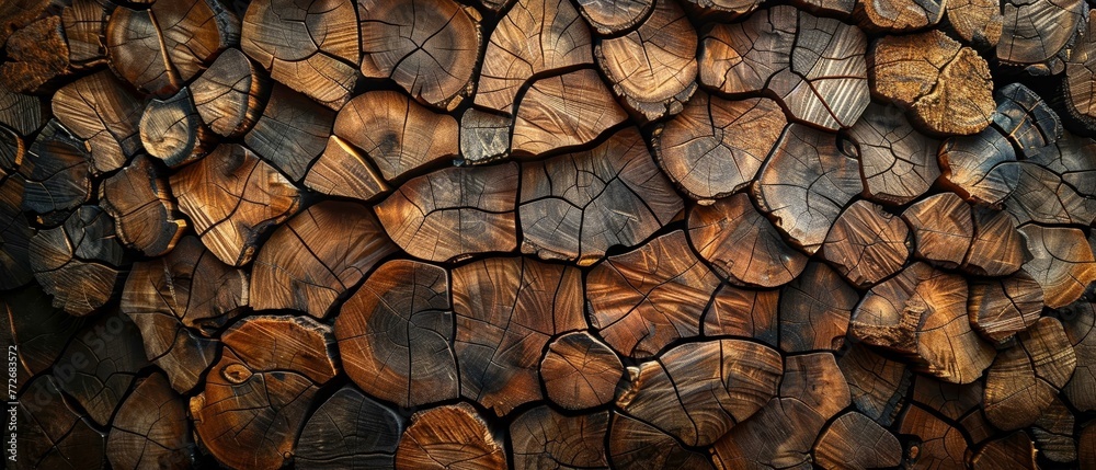 A wall of walnut, whispering tales of the forest A wall of walnut, whispering tales of the forest