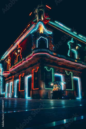 christmas tree in the city,  aguascalientes mexico