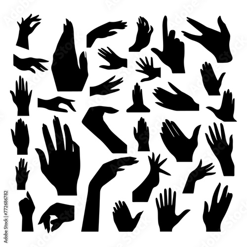 hand silhouette collection
