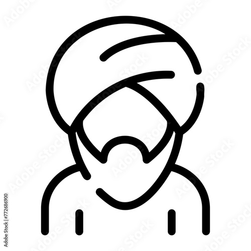 muslim Line Icon