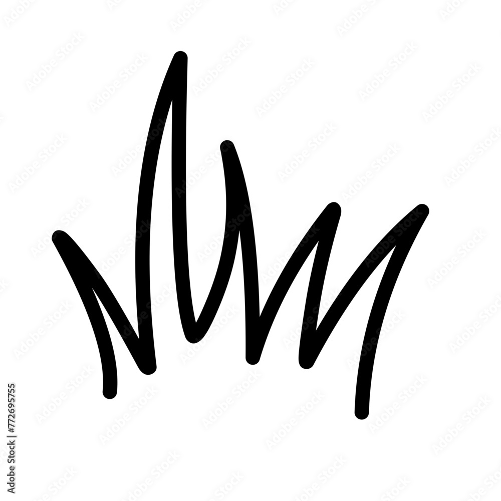 hand drawn doodle grass illustration