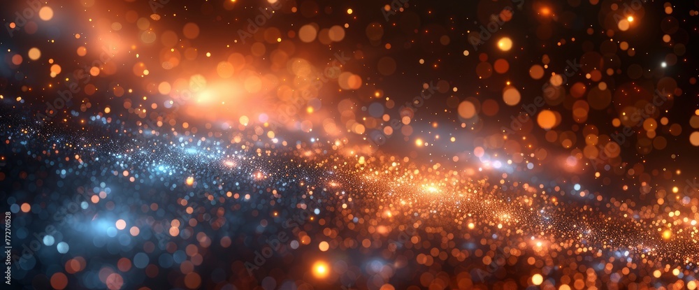 Abstract Field Urban Night Light Bokeh, Background Banner HD Abstract Field Urban Night Light Bokeh, Background Banner HD