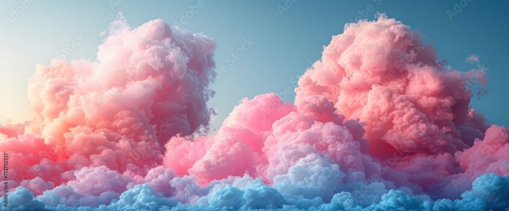 Beautiful Clouds Dawn After Sunset, Background Banner HD